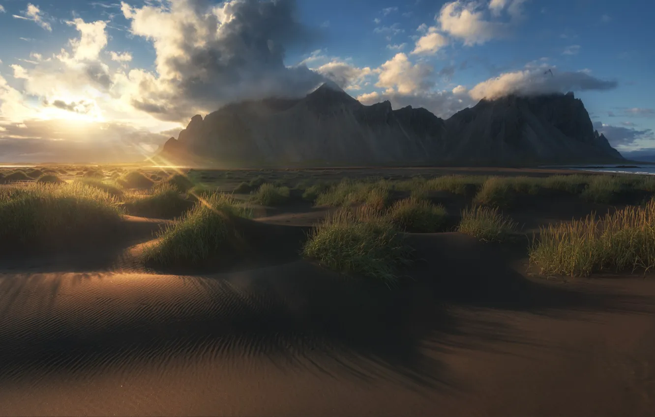 Фото обои небо, природа, Гора, Исландия, Михалюк Сергей