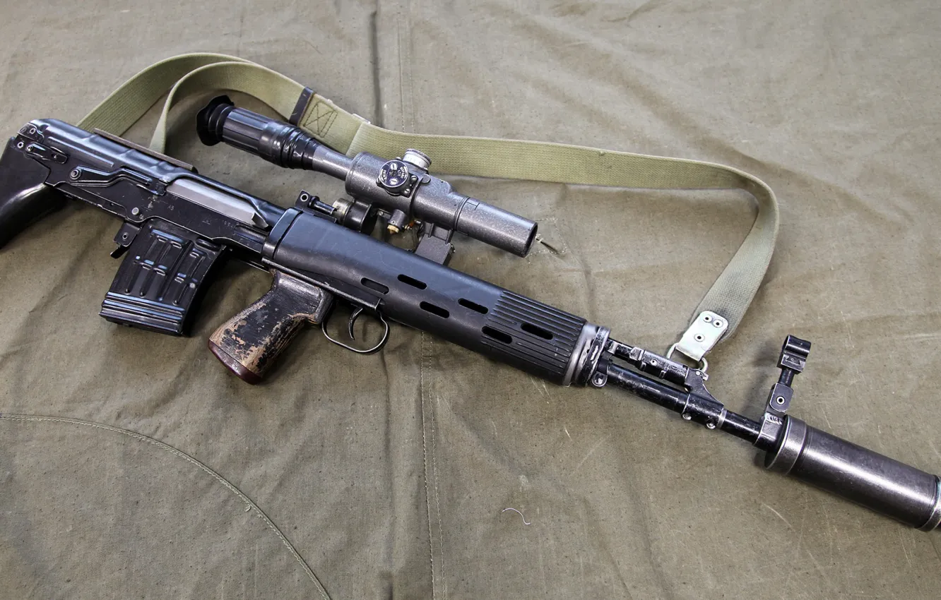 Фото обои оружие, weapon, снайперская винтовка, sniper rifle, СВУ-АС, SVU-AS