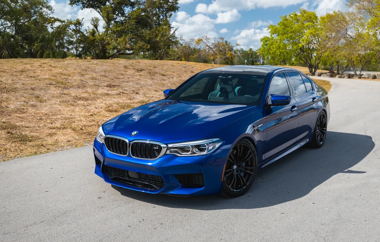 Фото обои BMW, Blue, Sight, F90