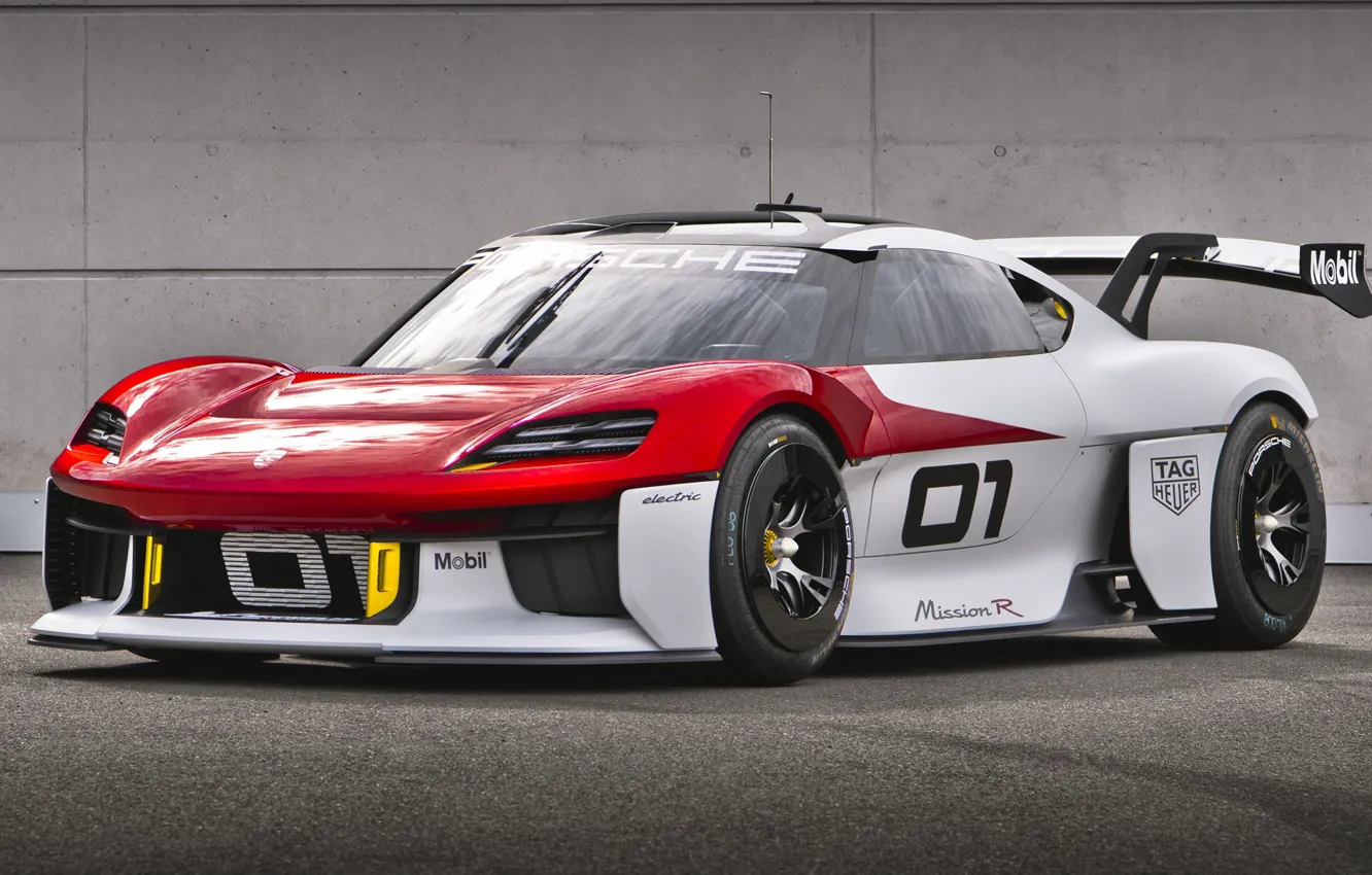 Фото обои Concept, купе, Porsche, экстерьер, спортивный автомобиль, 2021, Mission R, Porsche Mission R Concept
