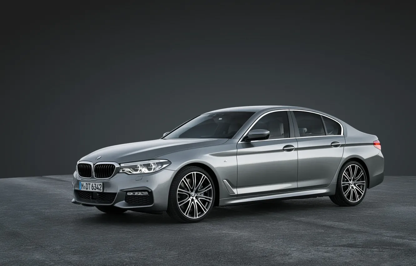 Фото обои BMW, Gray, 5 Series, Silver, 5, M Package