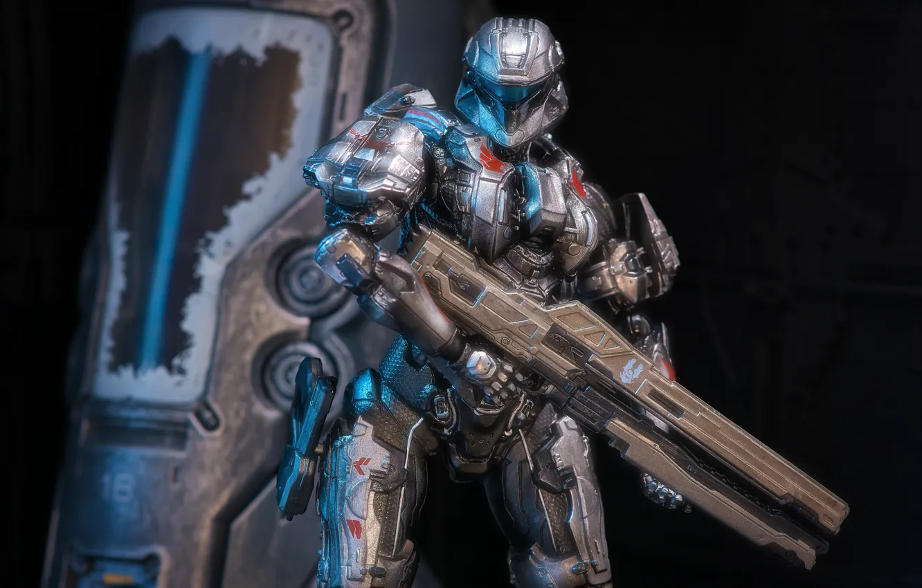 Фото обои оружие, игрушка, костюм, броня, Halo 4