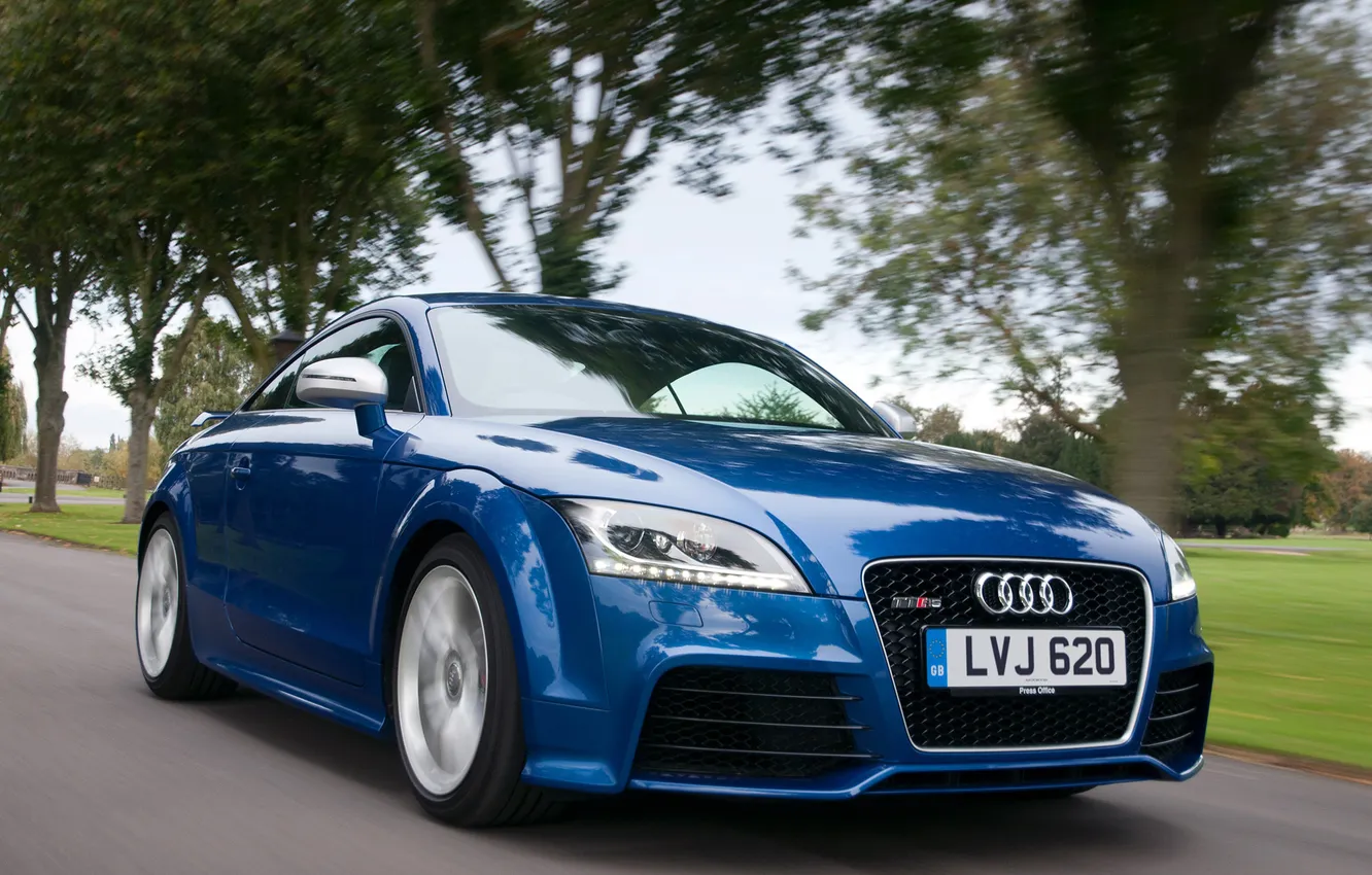 Фото обои синий, Audi, ауди, скорость, Plus Coupe