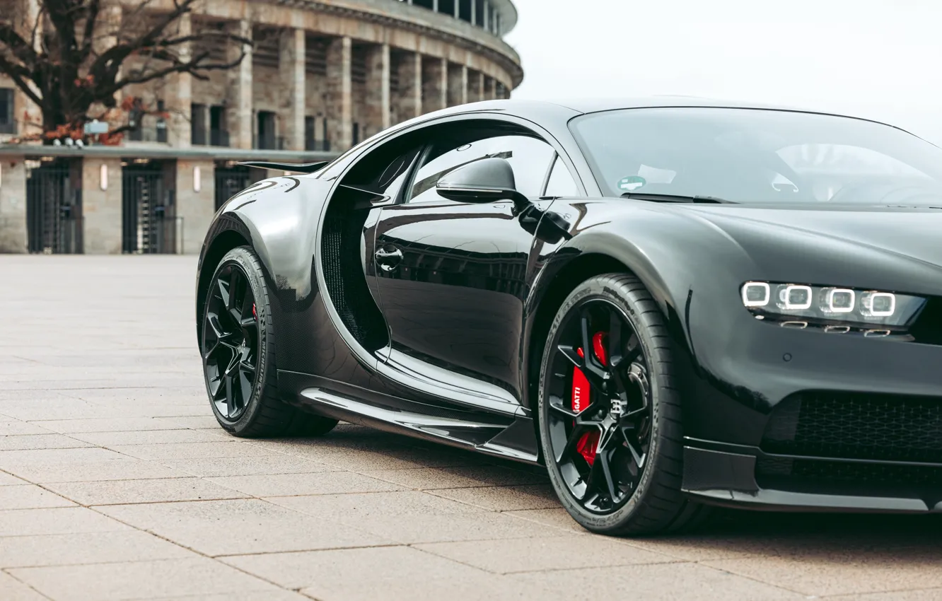 Фото обои Bugatti, close-up, Chiron, Bugatti Chiron