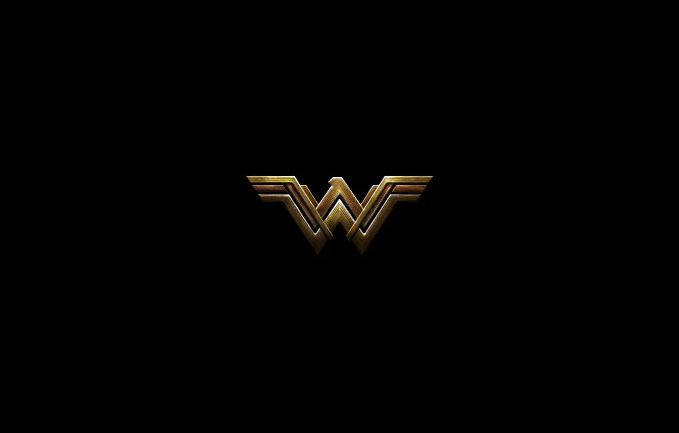 Фото обои cinema, red, logo, Wonder Woman, black, yellow, movie, hero