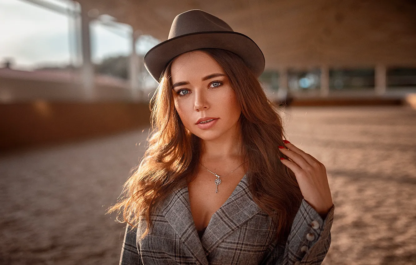 Фото обои hat, model, pretty, Кулагин Павел