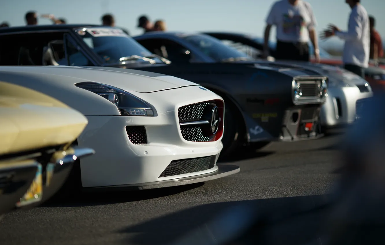 Фото обои Mercedes-Benz, AMG, SLS