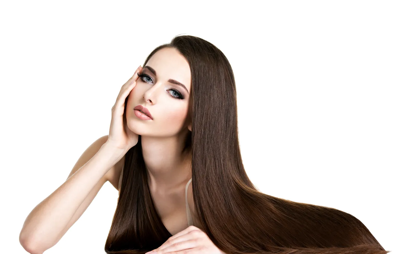 Фото обои model, look, pose, female, Pretty, hairstyle