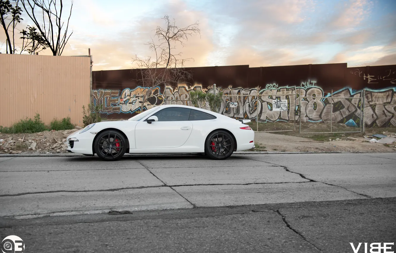 Фото обои граффити, 911, Porsche, бок, ZS05, Vibe, Zito