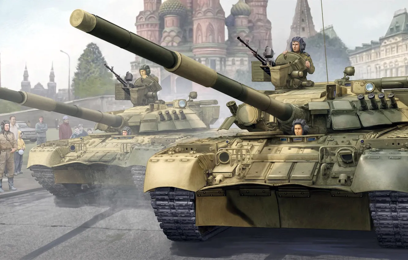 Фото обои боевая машина, Берёза, Т-80УД, основной танк, Модификация танка Т-80У с дизельным двигателем