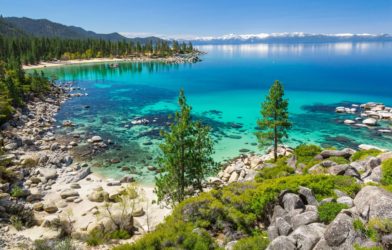 Фото обои Калифорния, Lake Tahoe, озеро Тахо