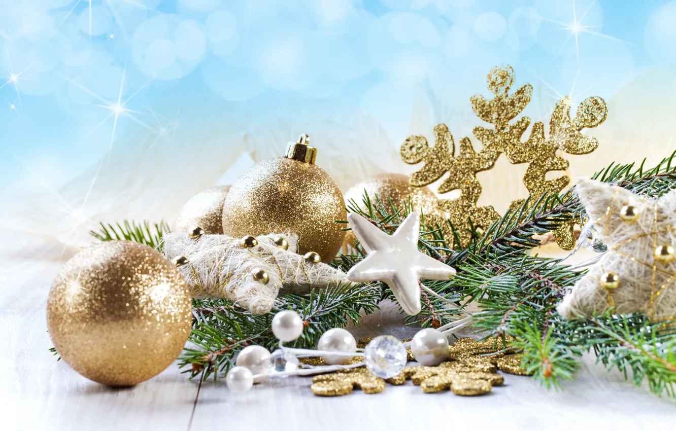 Фото обои шарики, украшения, праздник, Новый Год, Рождество, Christmas, New Year