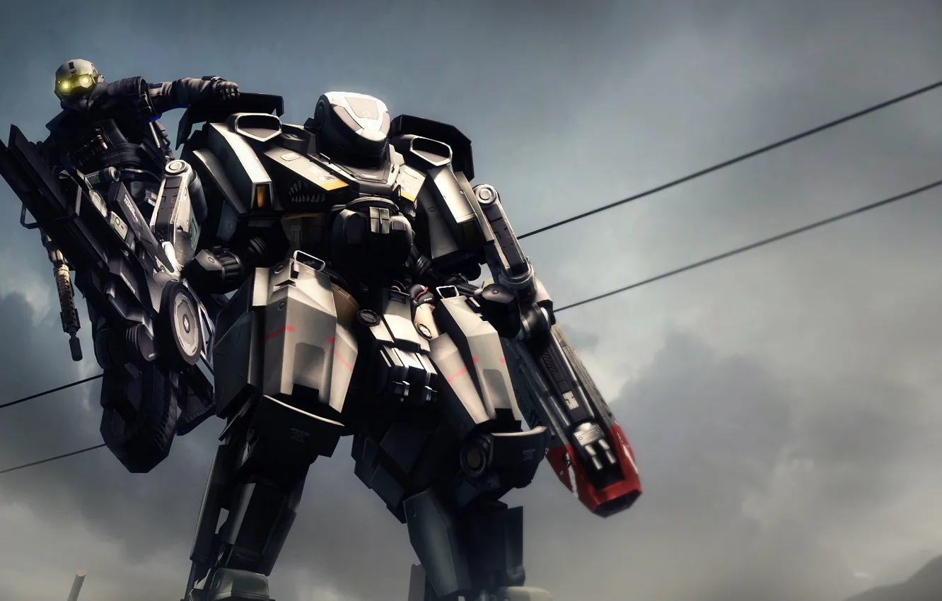 Фото обои armor, weapon, Hardsuit, Blacklight: Retribution