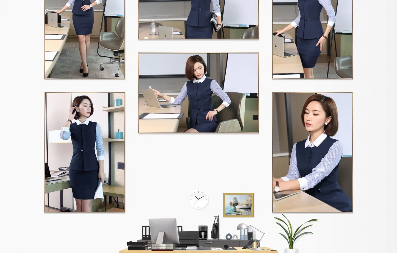 Фото обои office, desk, business suit, business woman, sales team leader