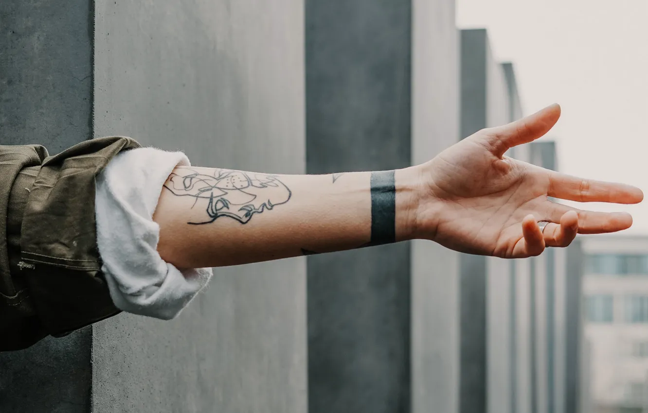 Фото обои рука, кольцо, тату, tattoo, hand