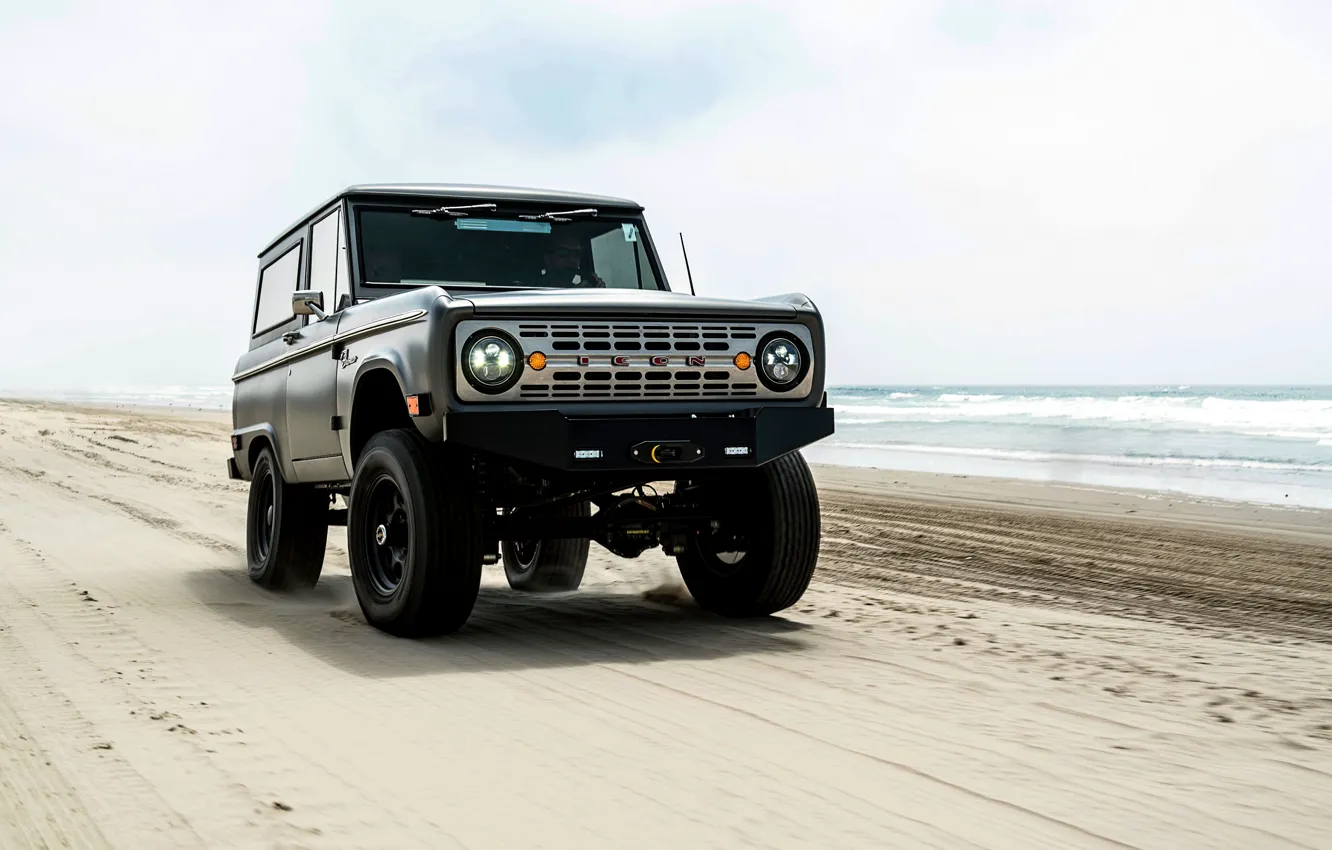 Фото обои пляж, Ford, 2012, Bronco, ICON BR