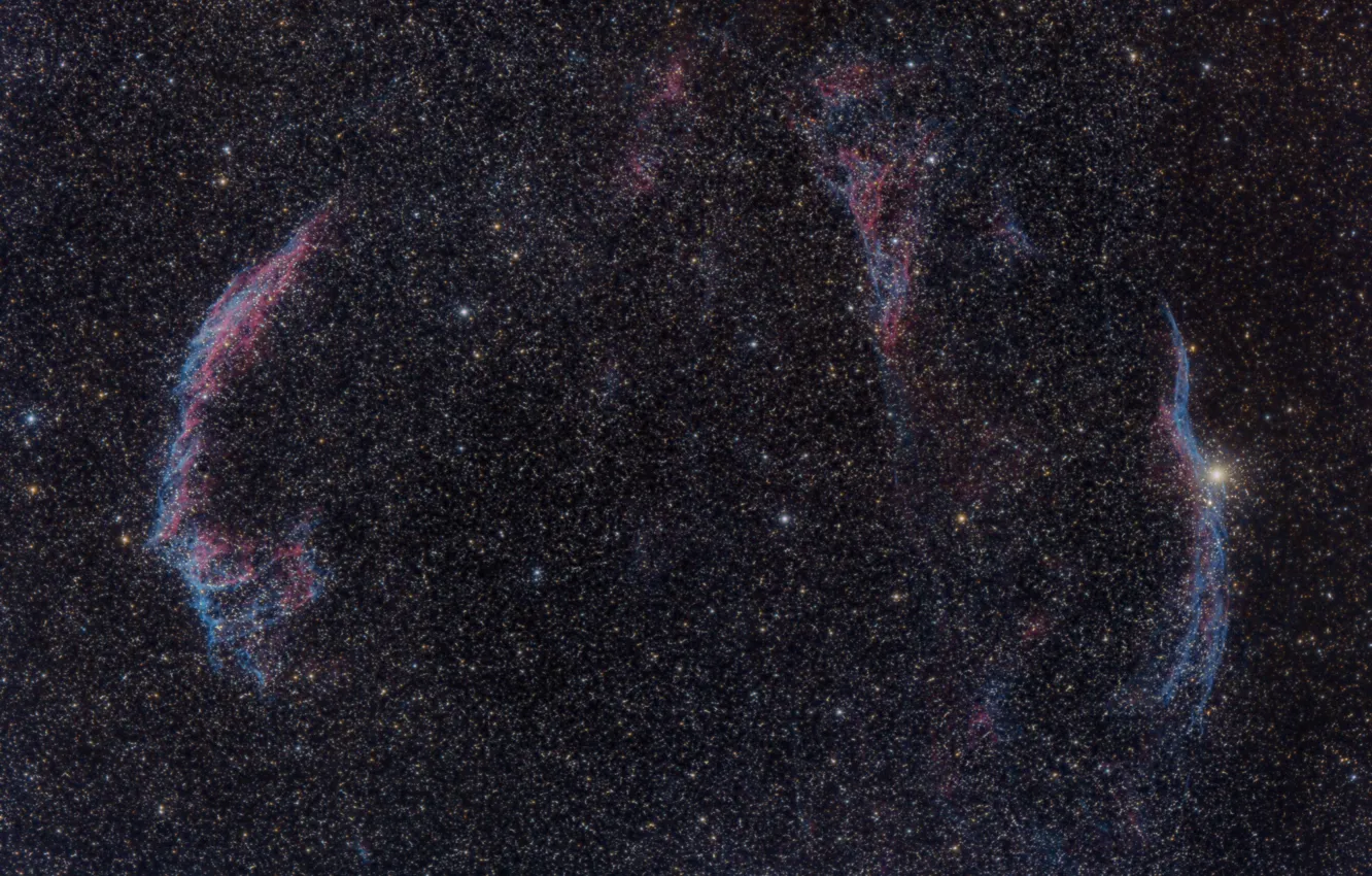 Фото обои космос, звезды, Nebula, Veil