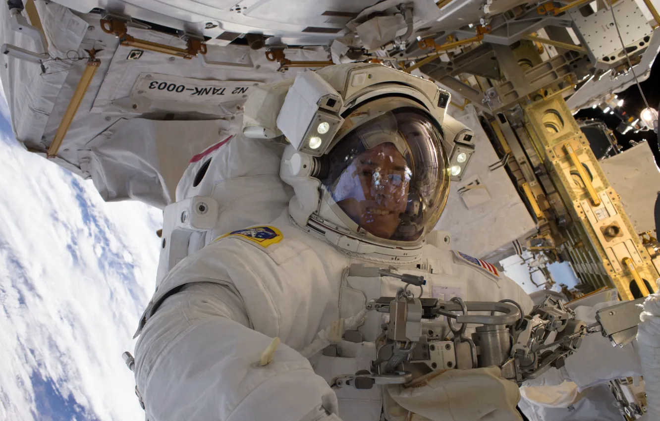 Фото обои США, МКС, астронавт, НАСА, Роберт Шейн Кимбро