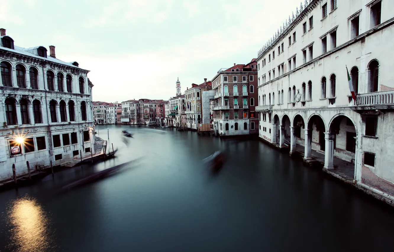 Фото обои italy, gondolas, venezia