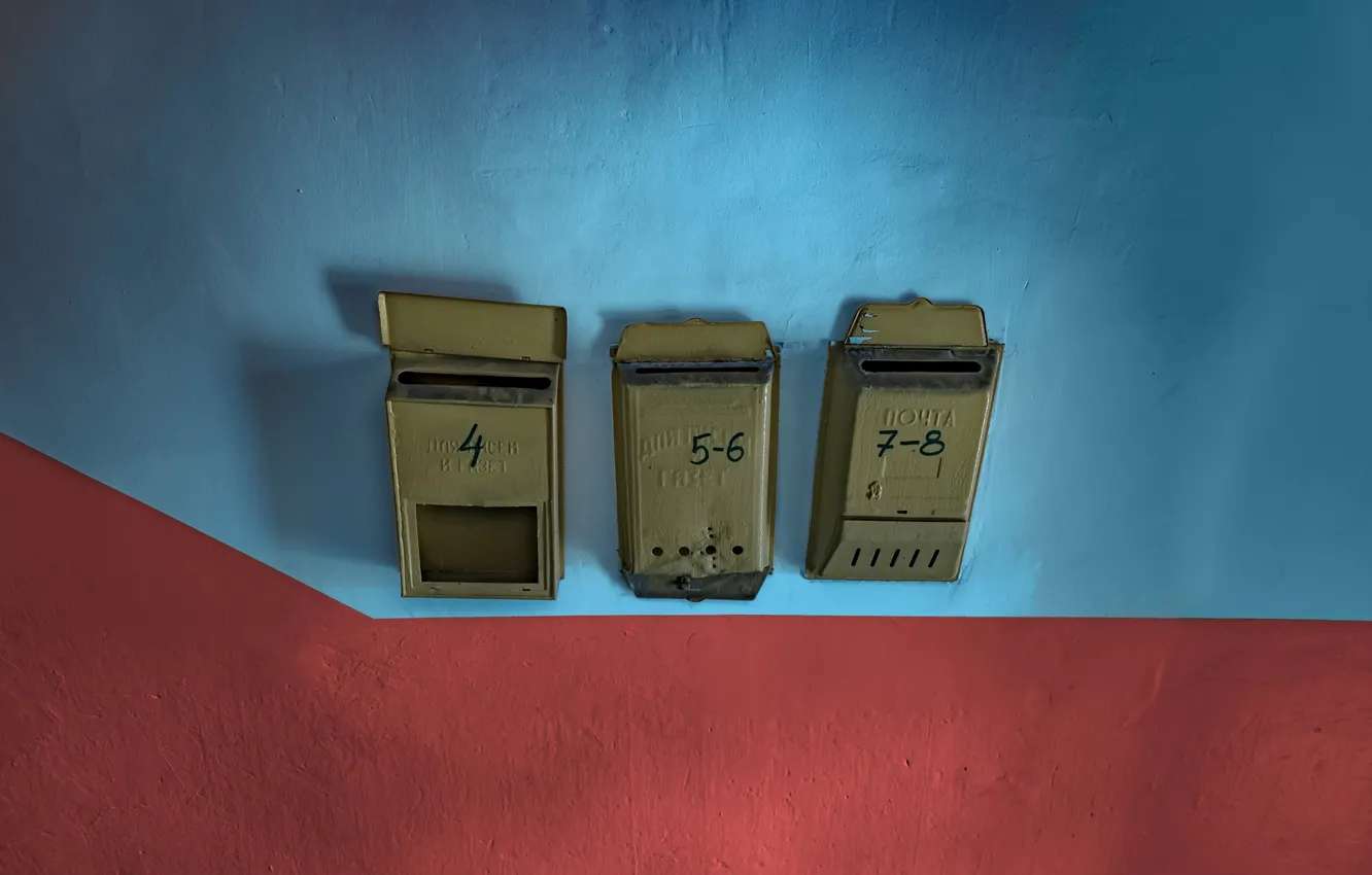 Фото обои фон, ящик, почта