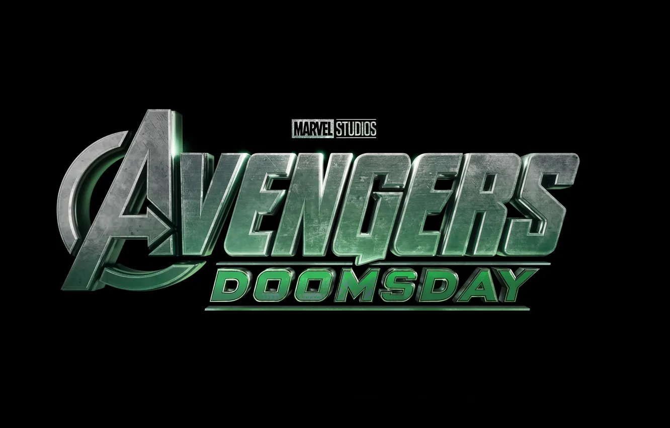 Фото обои Movies, Logo, Black background, 2026 Movies, Avengers: Doomsday