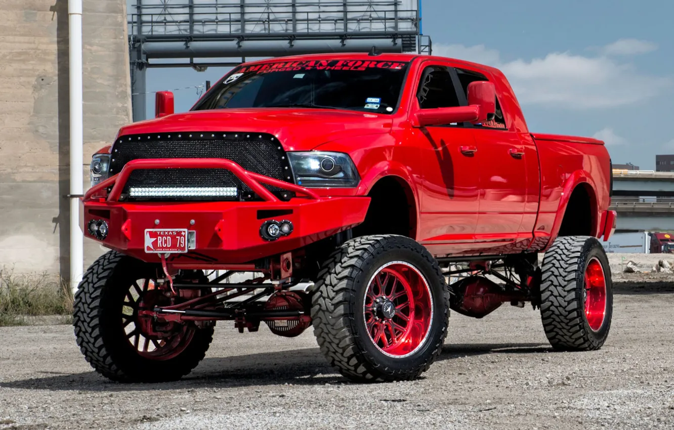 Red dodge Ram 2500