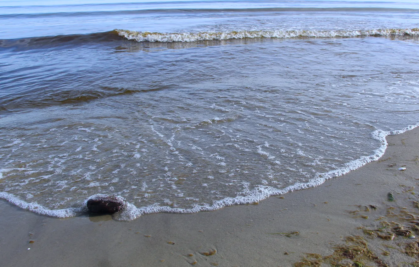 Фото обои beach, sea, stone, water, sand
