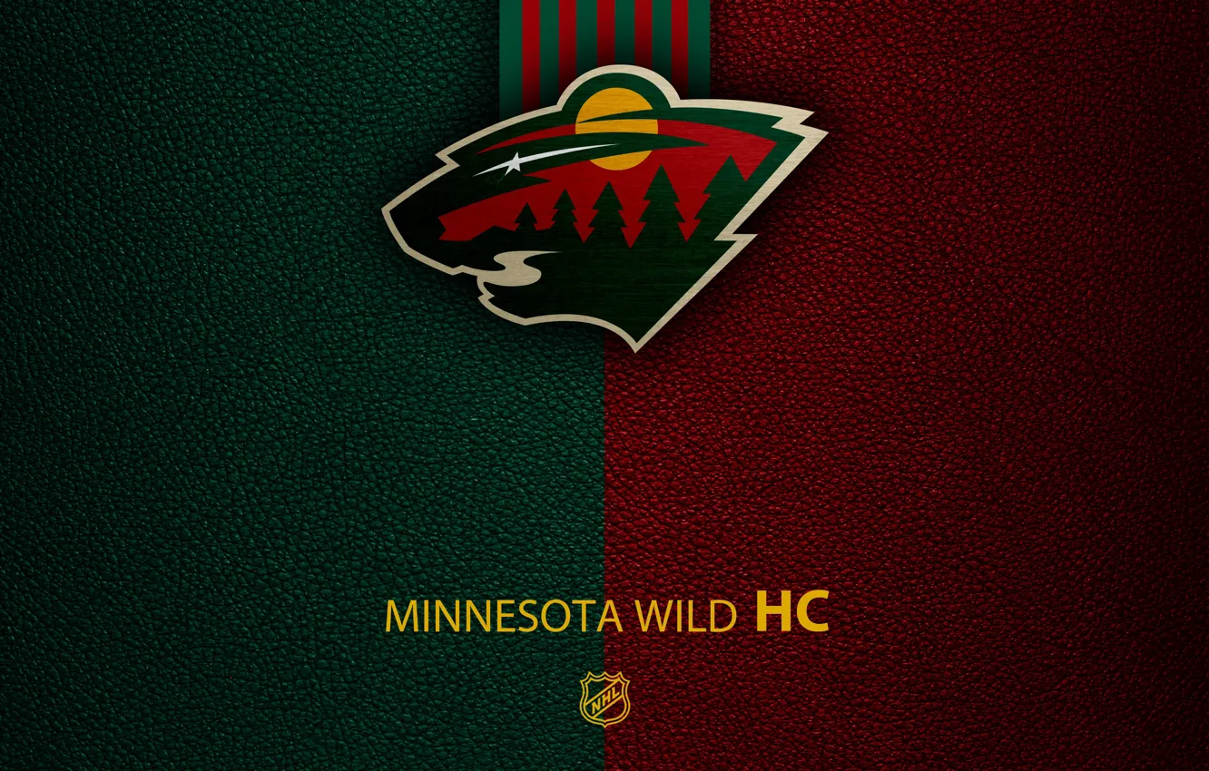 Фото обои wallpaper, sport, logo, NHL, Minnesota Wild, hockey