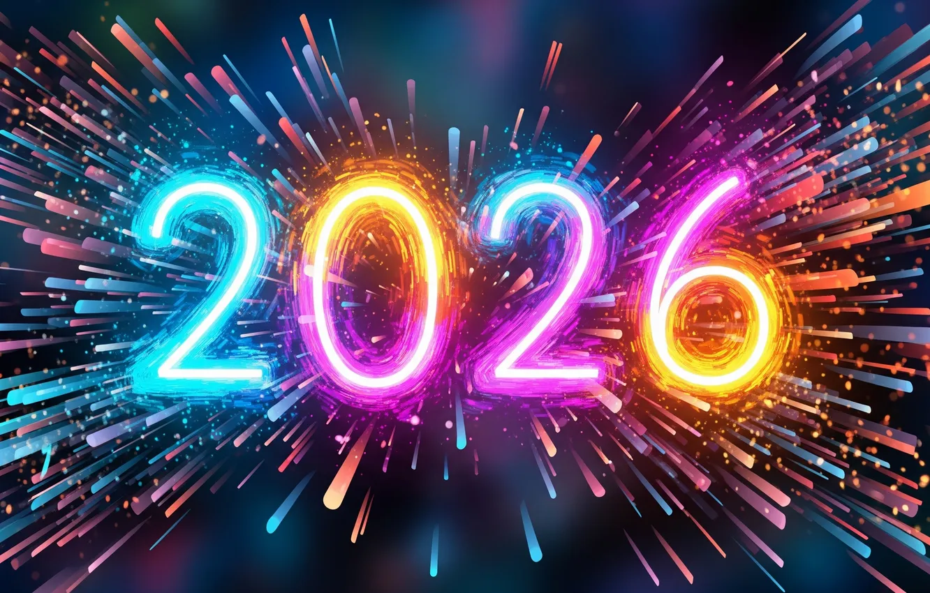 Фото обои арт, 2026, Новый год