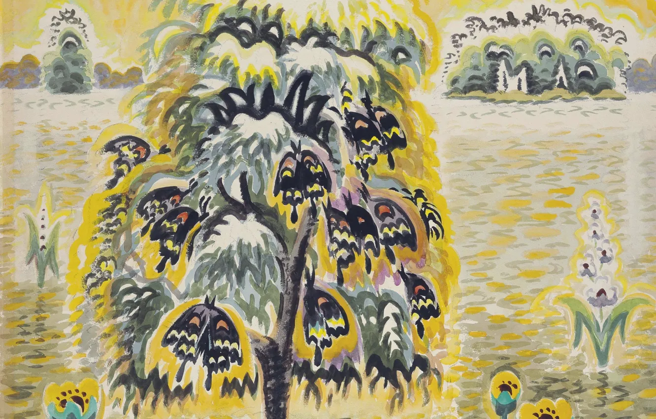 Фото обои 1959, Charles Ephraim Burchfield, Golden Dream