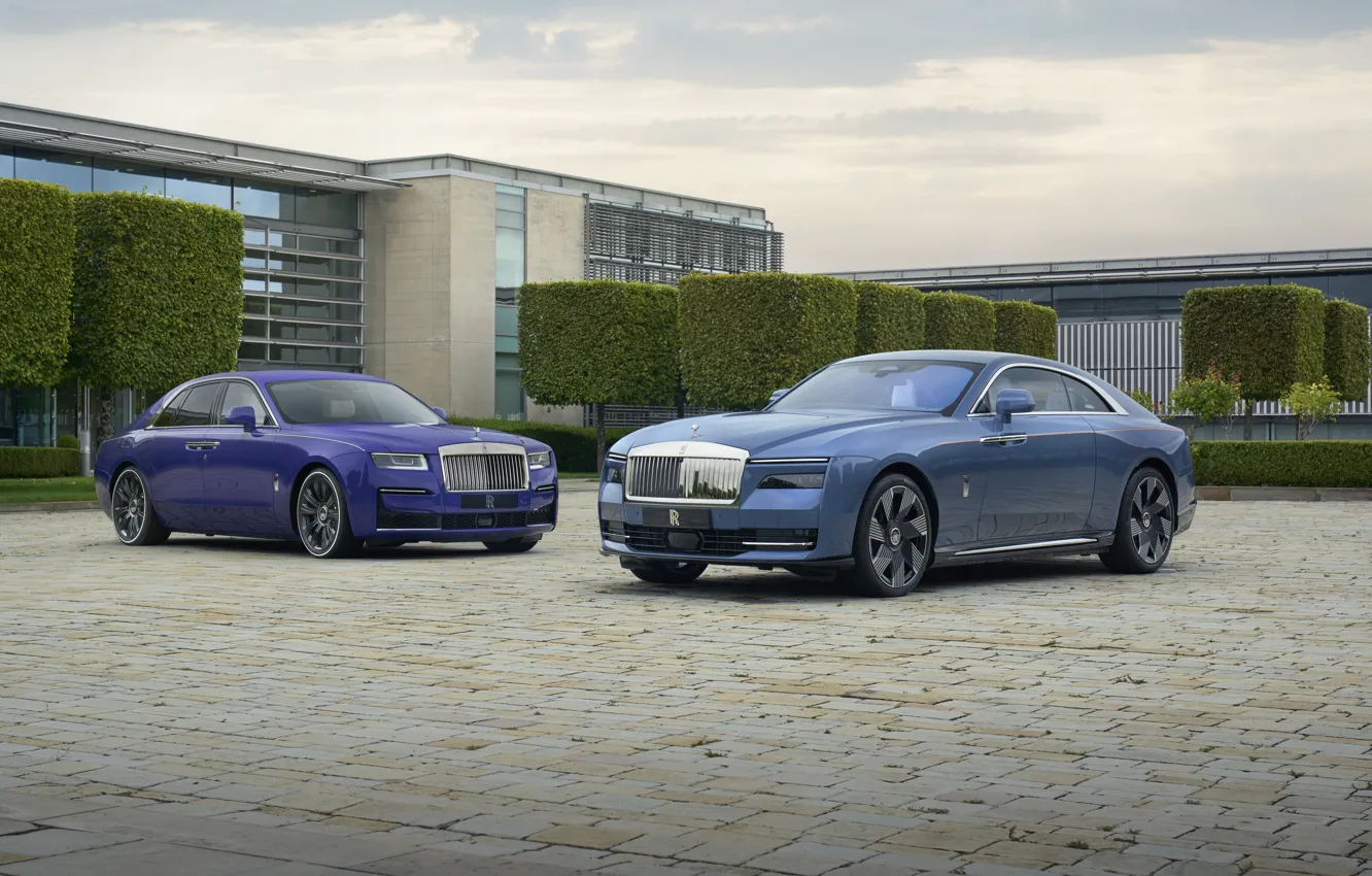 Фото обои Rolls-Royce, Spectre, front view, Rolls-Royce Spectre