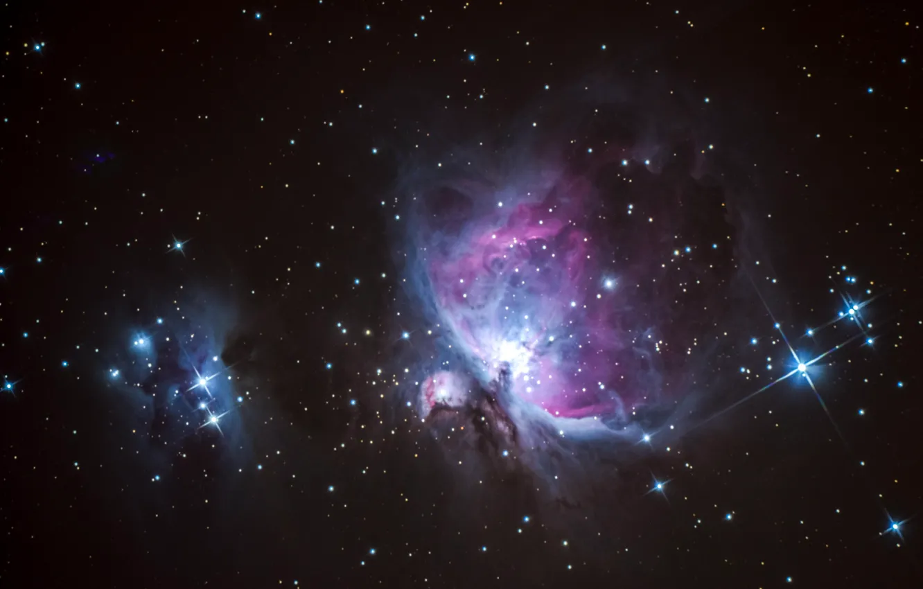 Фото обои космос, звезды, Nebula, M42, Orion