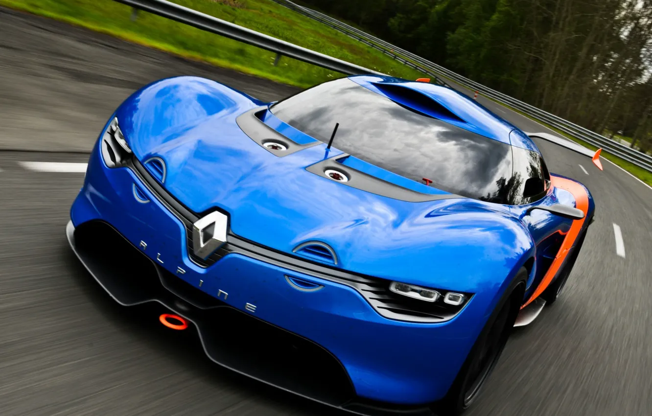 Фото обои авто, Concept, концепт, Renault, передок, Alpine, A110-50