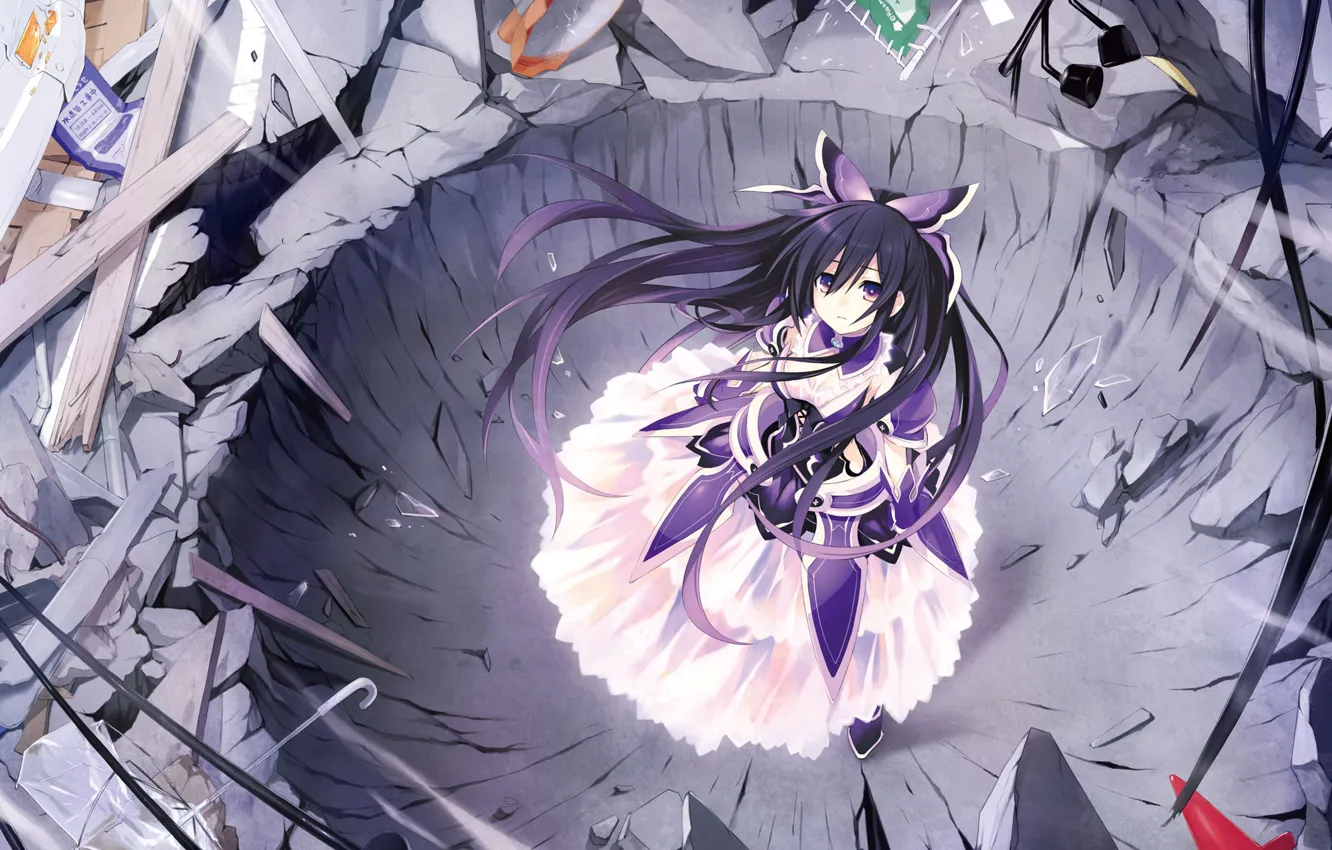Фото обои девушка, дух, anime, art, Date A Live, Tooka Yatogami
