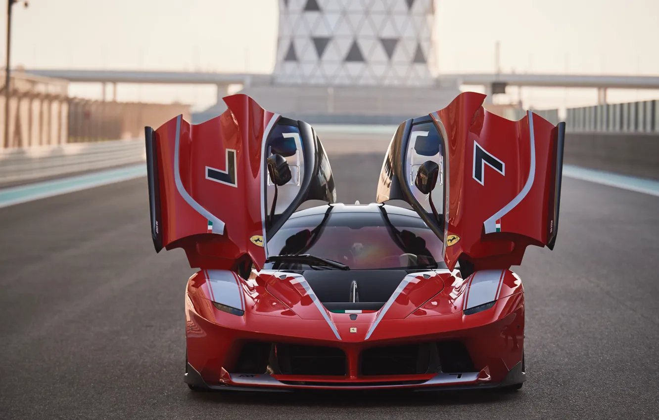 Фото обои Ferrari, FXX, butterfly doors, Ferrari FXX-K