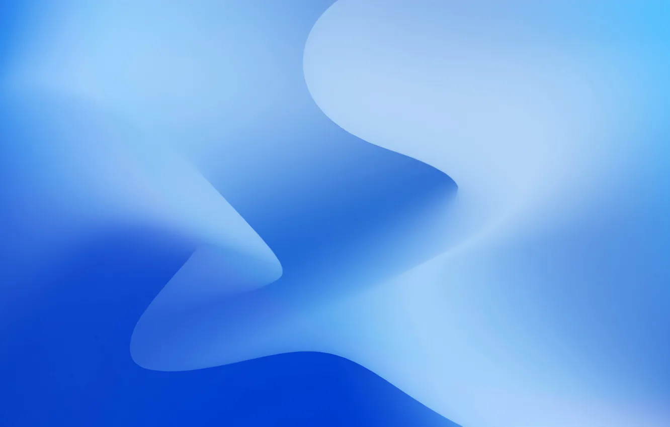 Фото обои Apple, Blue, Abstract, Background, 2022, iOS 16, iPhone 14