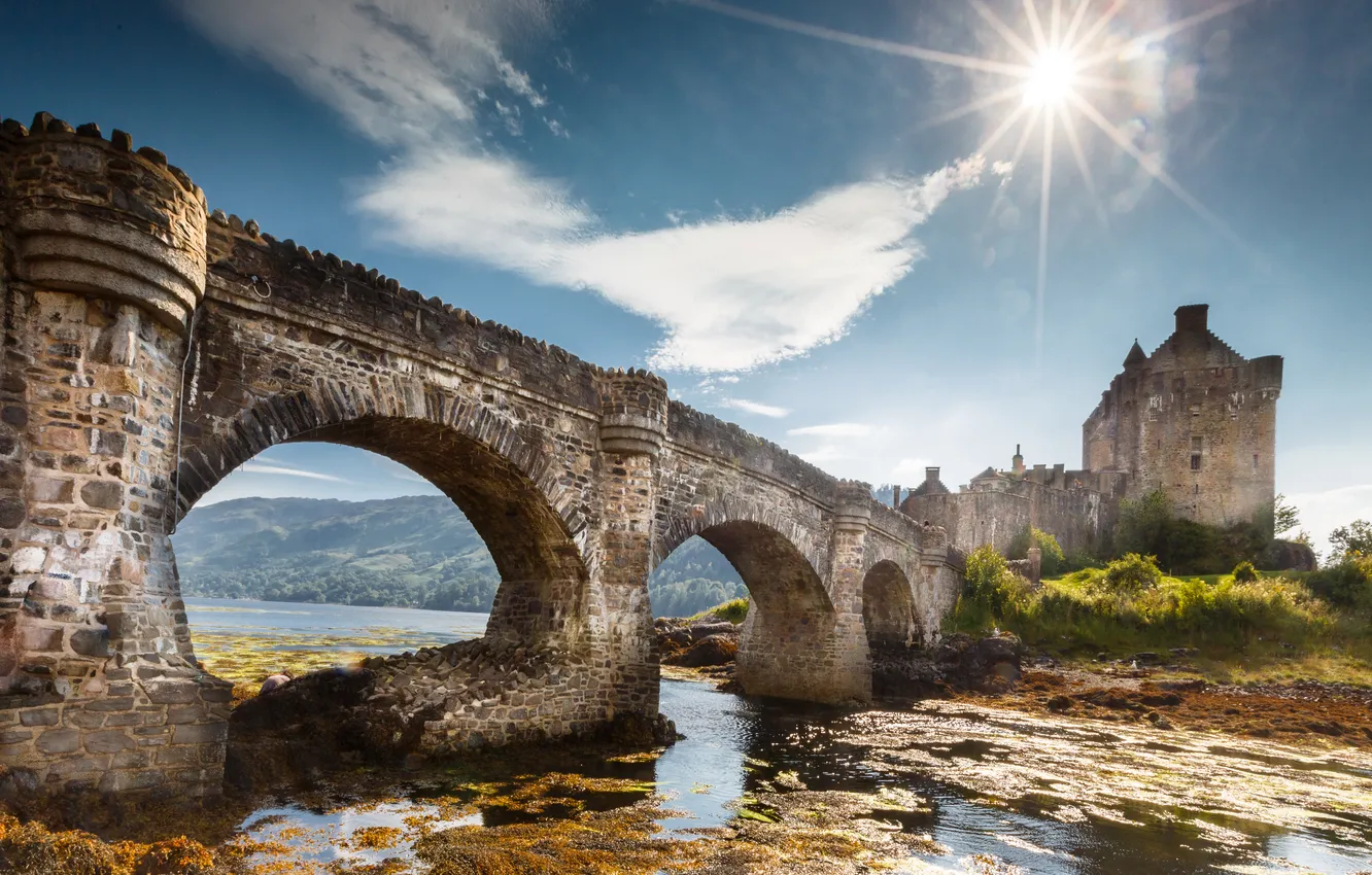 Фото обои Scotland, Castle, Eilean Donan