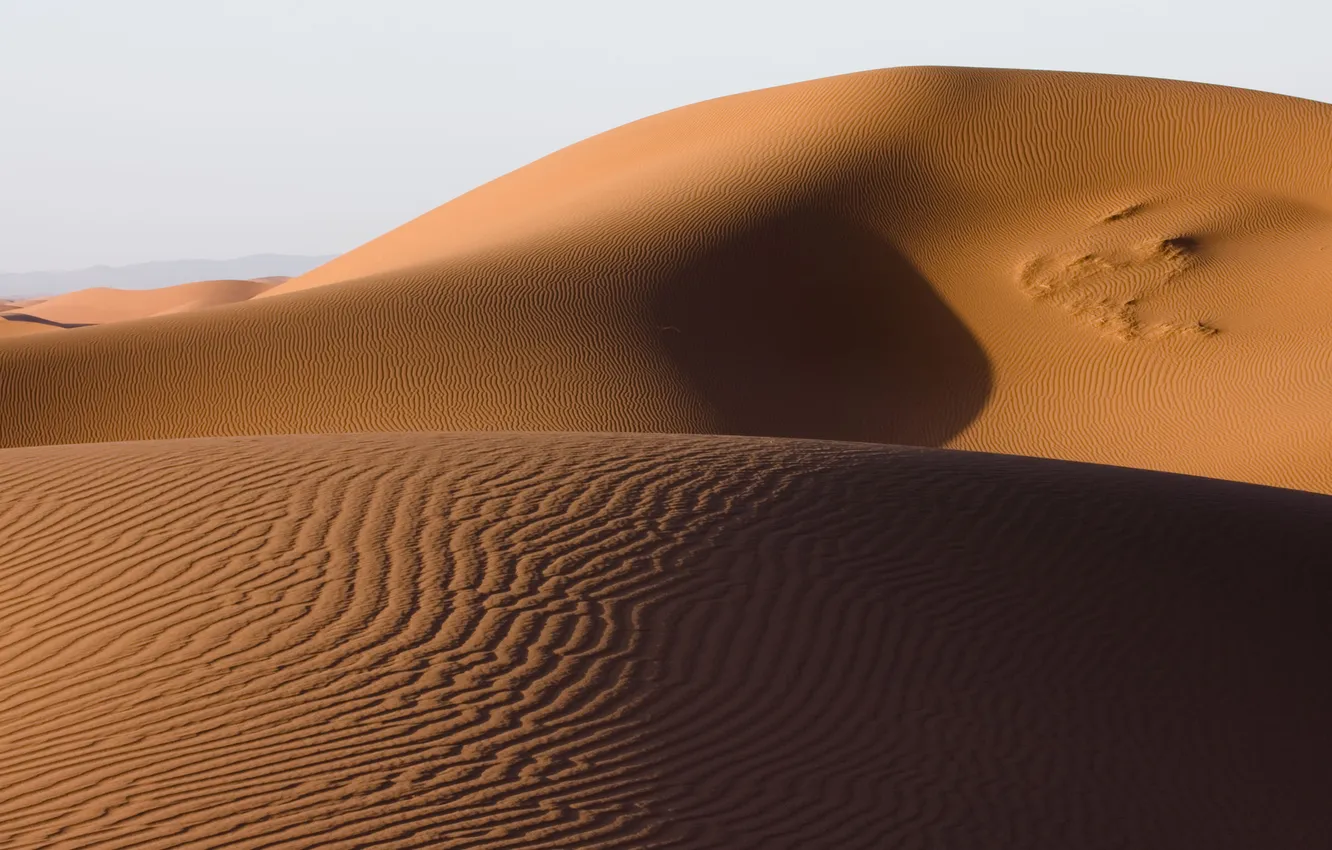 Фото обои песок, природа, узоры, пустыня, дюны
