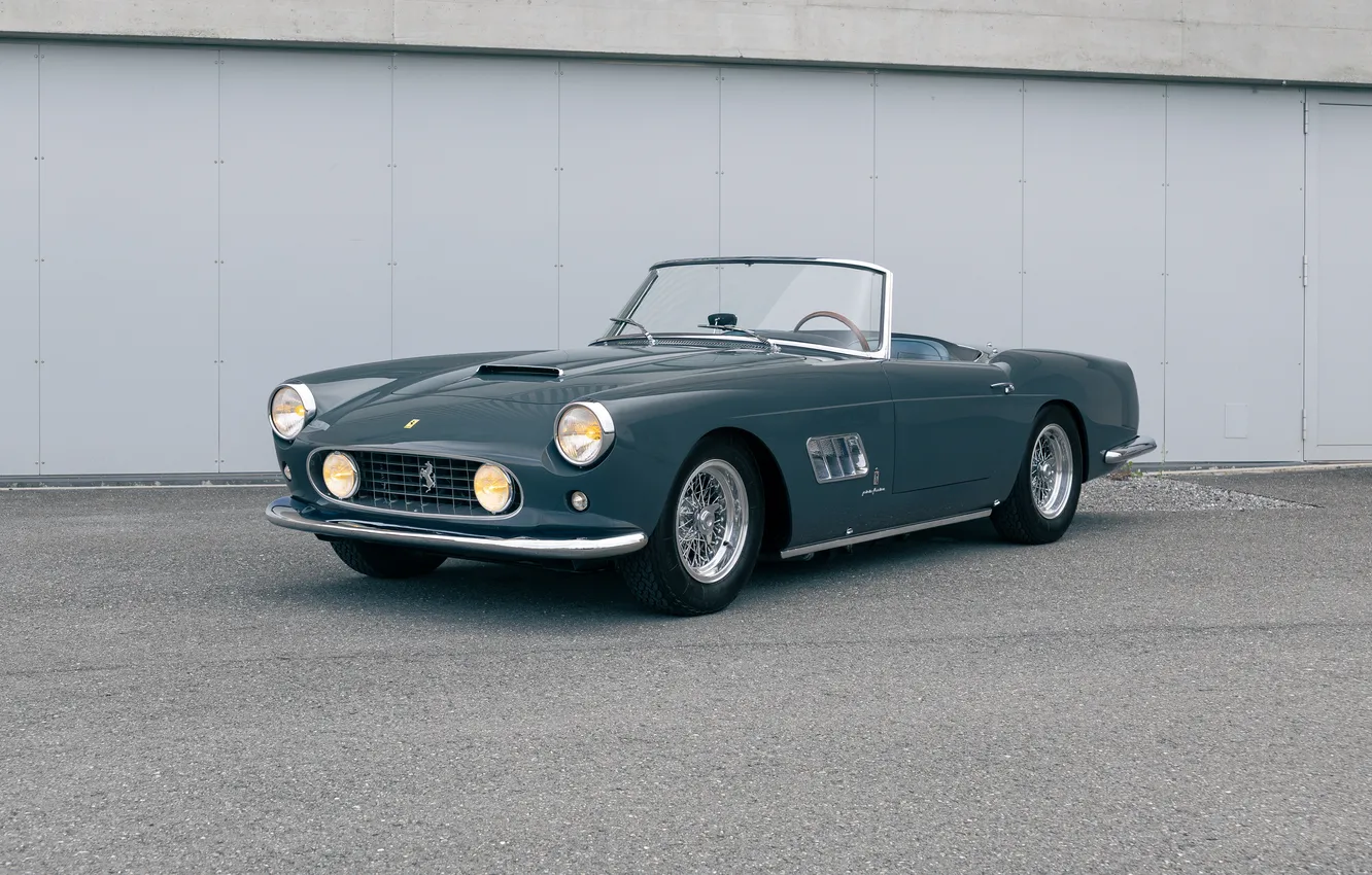Фото обои Феррари, Кабриолет, Ferrari, спорт кар, ретро автомобили, 1962, Ferrari 250 GT Cabriolet
