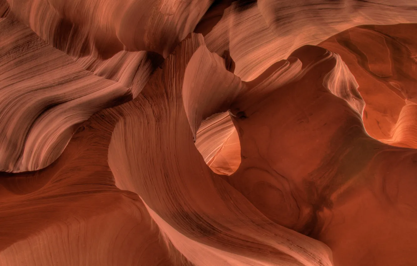 Фото обои скалы, Аризона, США, Каньон Антилопы