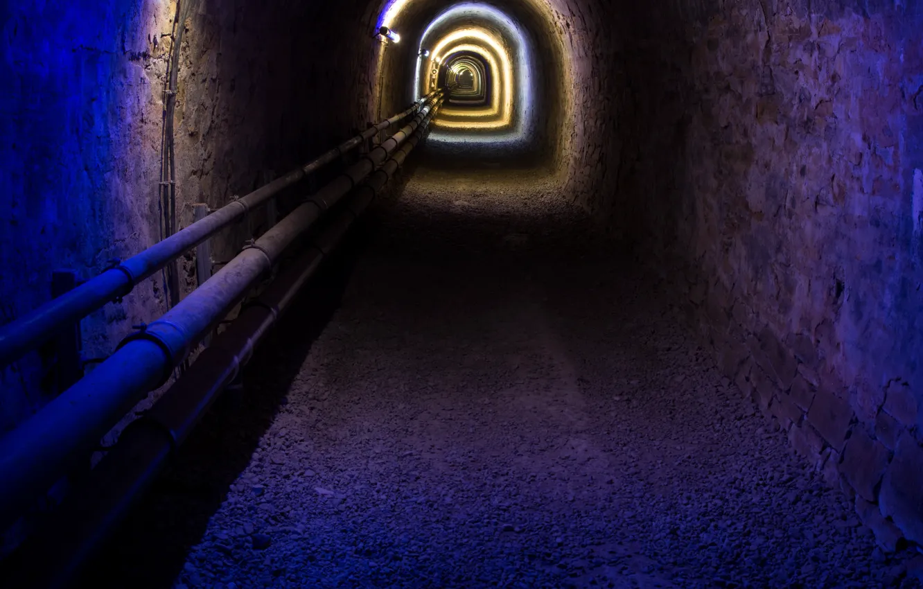 Фото обои фон, цвет, туннель