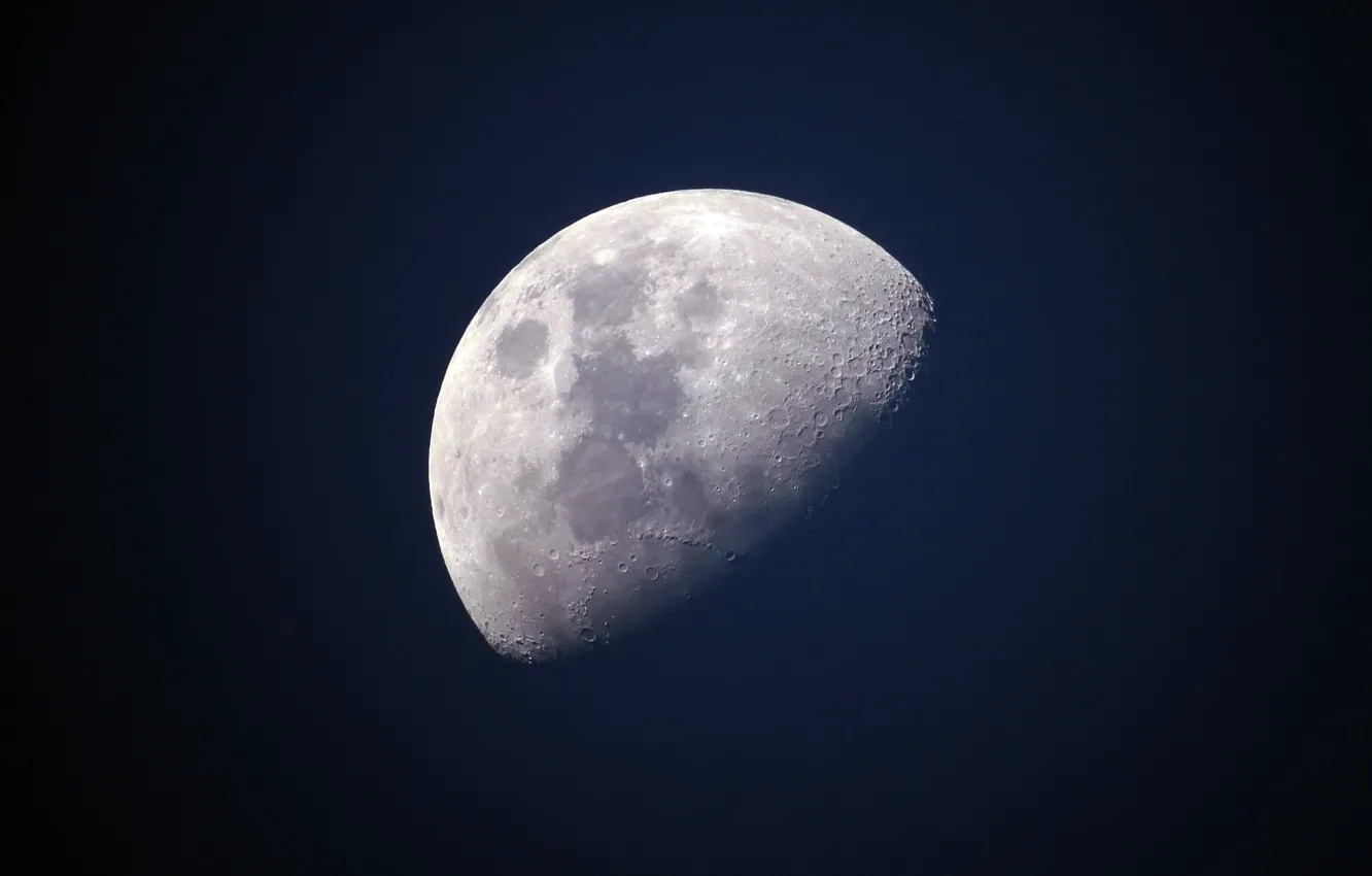 Фото обои космос, Луна, moon