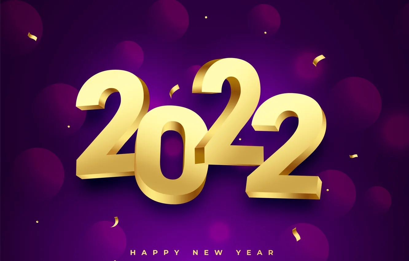 Фото обои фон, золото, цифры, Новый год, golden, new year, happy, purple