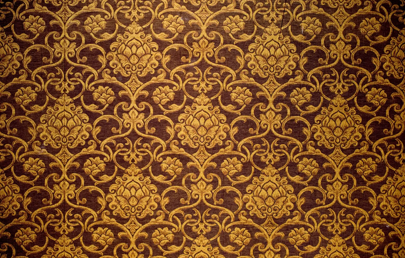 Фото обои фон, узор, ткань, golden, орнамент, vintage, pattern, arab