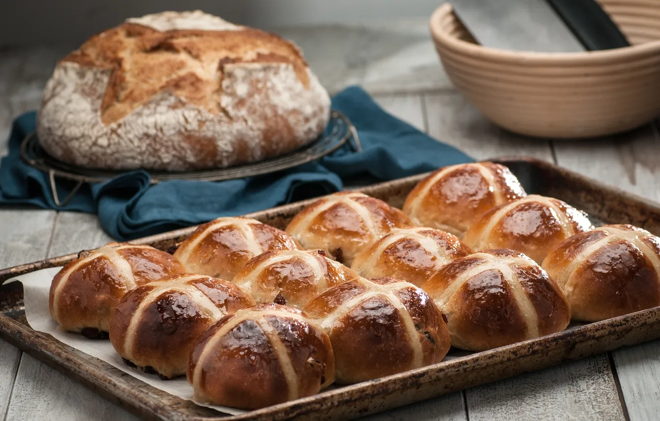 Фото обои хлеб, выпечка, булочки