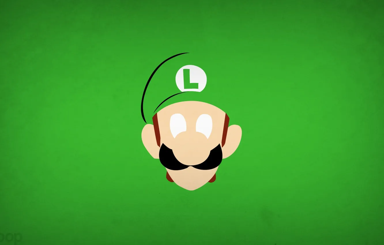 Фото обои игра, минимализм, Luigi, blo0p, Super Mario