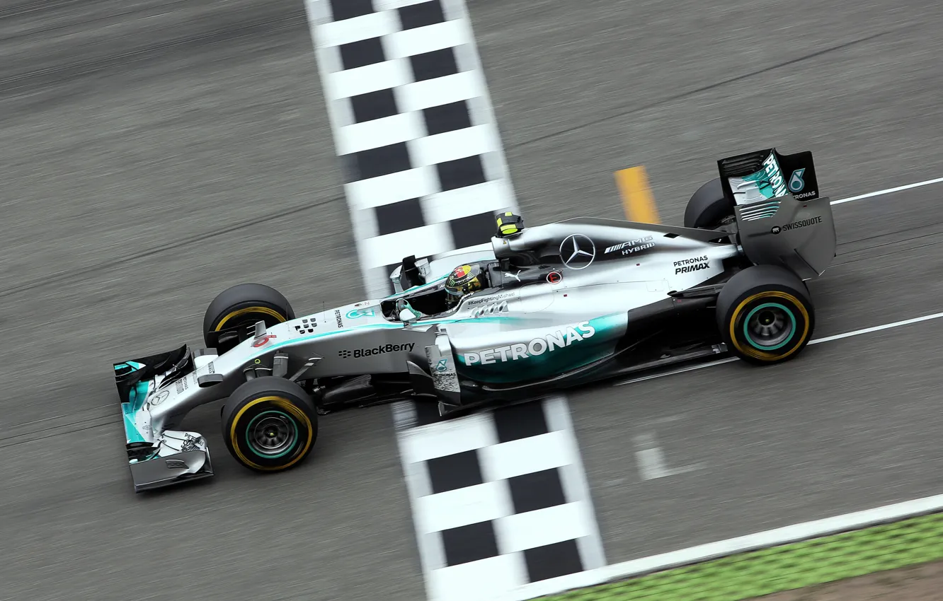 Фото обои Mercedes, Formula 1, AMG, Nico, Rosberg, 2014, V6 1.6l Turbo, F1 W05 Hybrid
