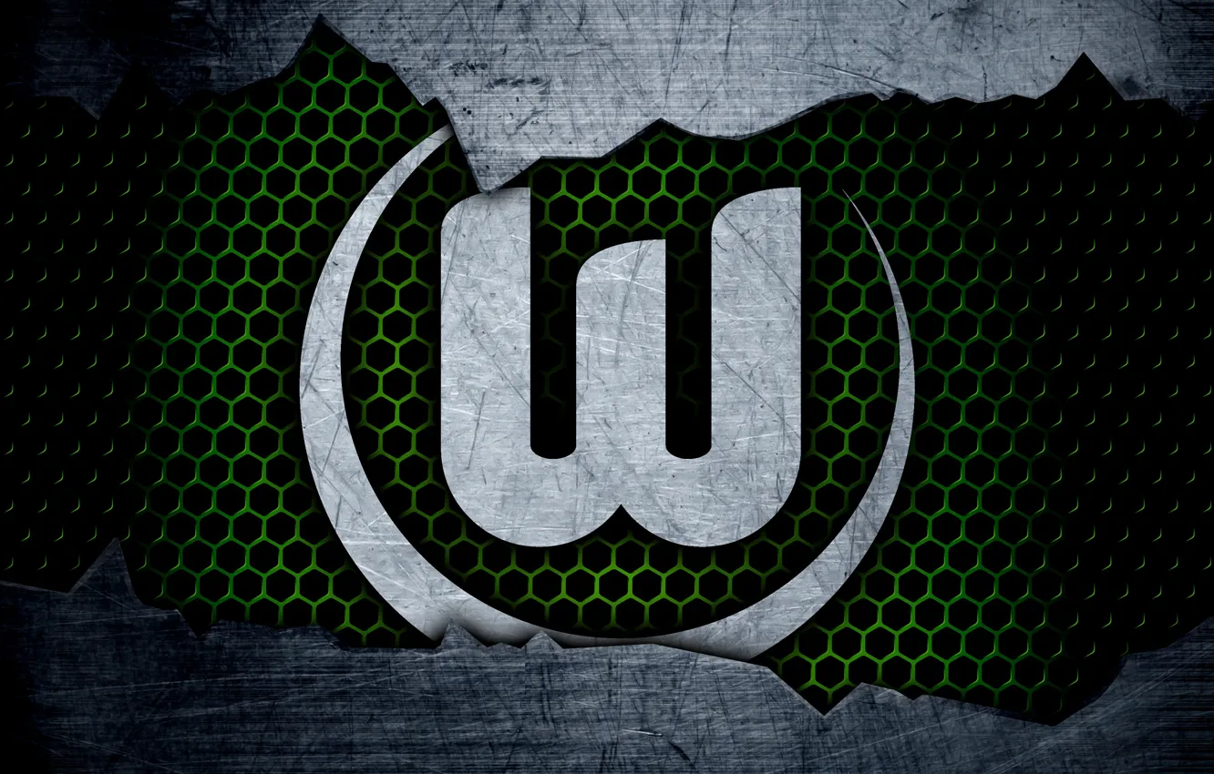 Фото обои wallpaper, sport, logo, football, Wolfsburg