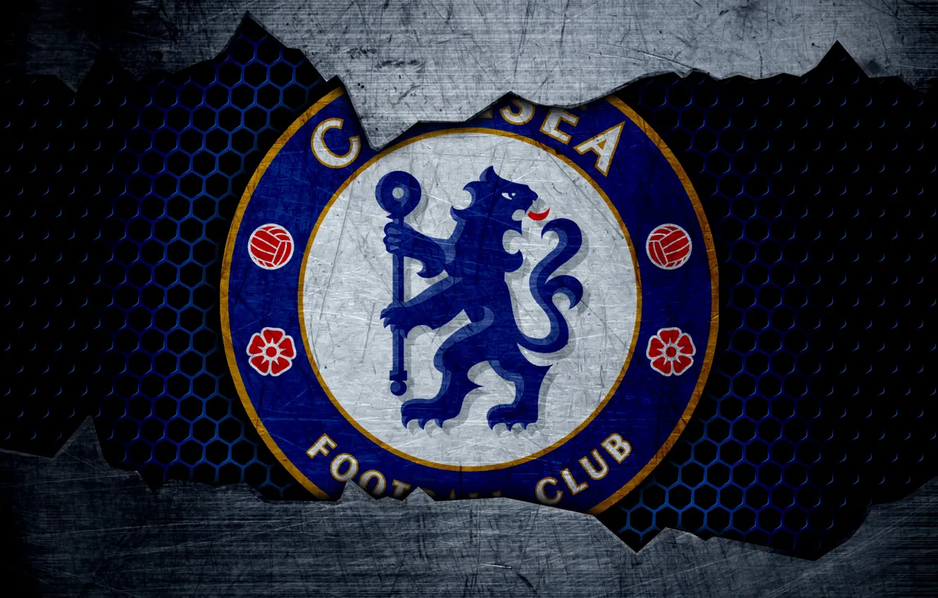 Фото обои wallpaper, sport, logo, football, Chelsea