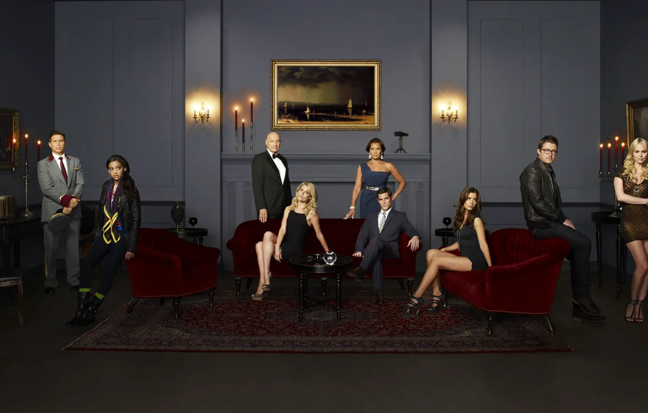 Фото обои мистика, сериал, Terry O'Quinn, Helena Mattsson, Mercedes Masöhn, Samantha Logan, Rachael Taylor, 666 Park Avenue